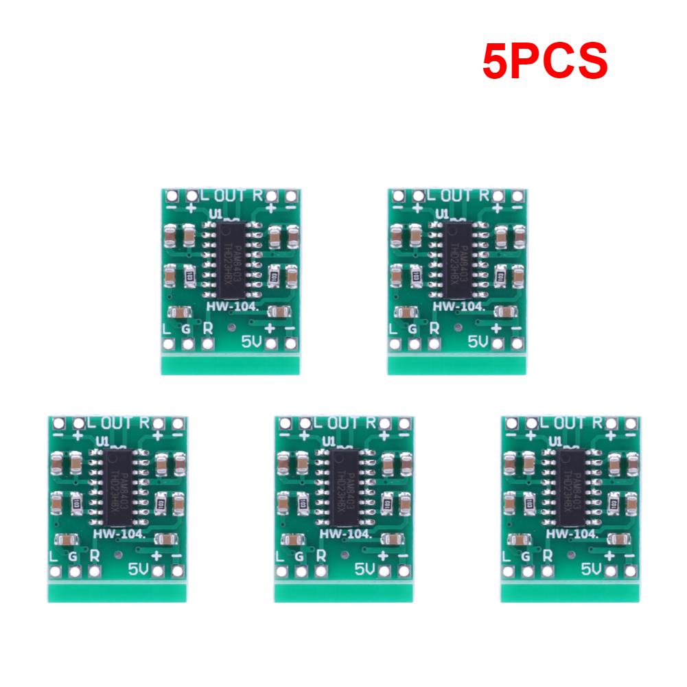 50-1PCS PAM8403 Audio Speaker Sound Amplifier Board Module DC2.5-5.5V 2*3W Mini Power Amplifier Board for Class D Stereo AudioGood product