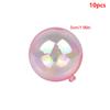 10Pcs Colorful Ball Cake Topper Transparent Balloon Cupcake Diy Decoration For Birthday Party Wedding