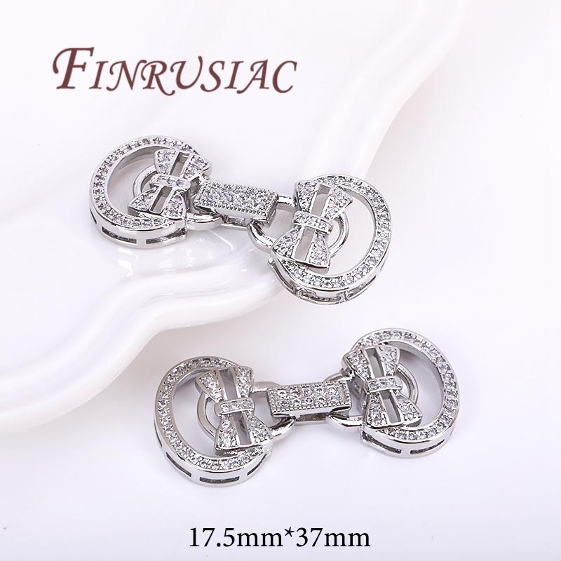 18K Gold Plated Clasp For Jewelry,Connectors For Bracelets,Fasteners Clasps,DIY Jewelry Accessories,Necklace Findings