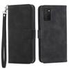 DIERFENG DF-03 Phone Case for Samsung Galaxy A03s (166.5 X 75.98 X 9.14mm),Stand Wallet Lines Imprinted Leather Phone Cover