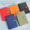A5 Solid Color Business Notebook with Ribbon & Magnetic Buckle Gift Box Set