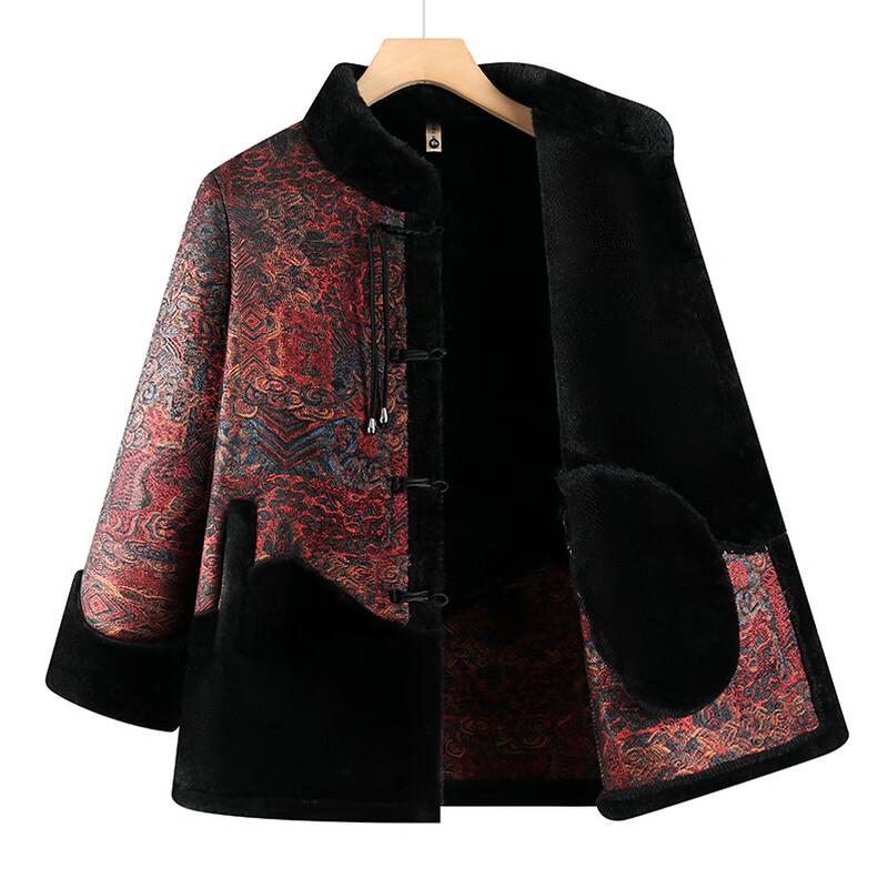 Yalu Women's Mid-Length Velvet Lined Padded Winter Coat
