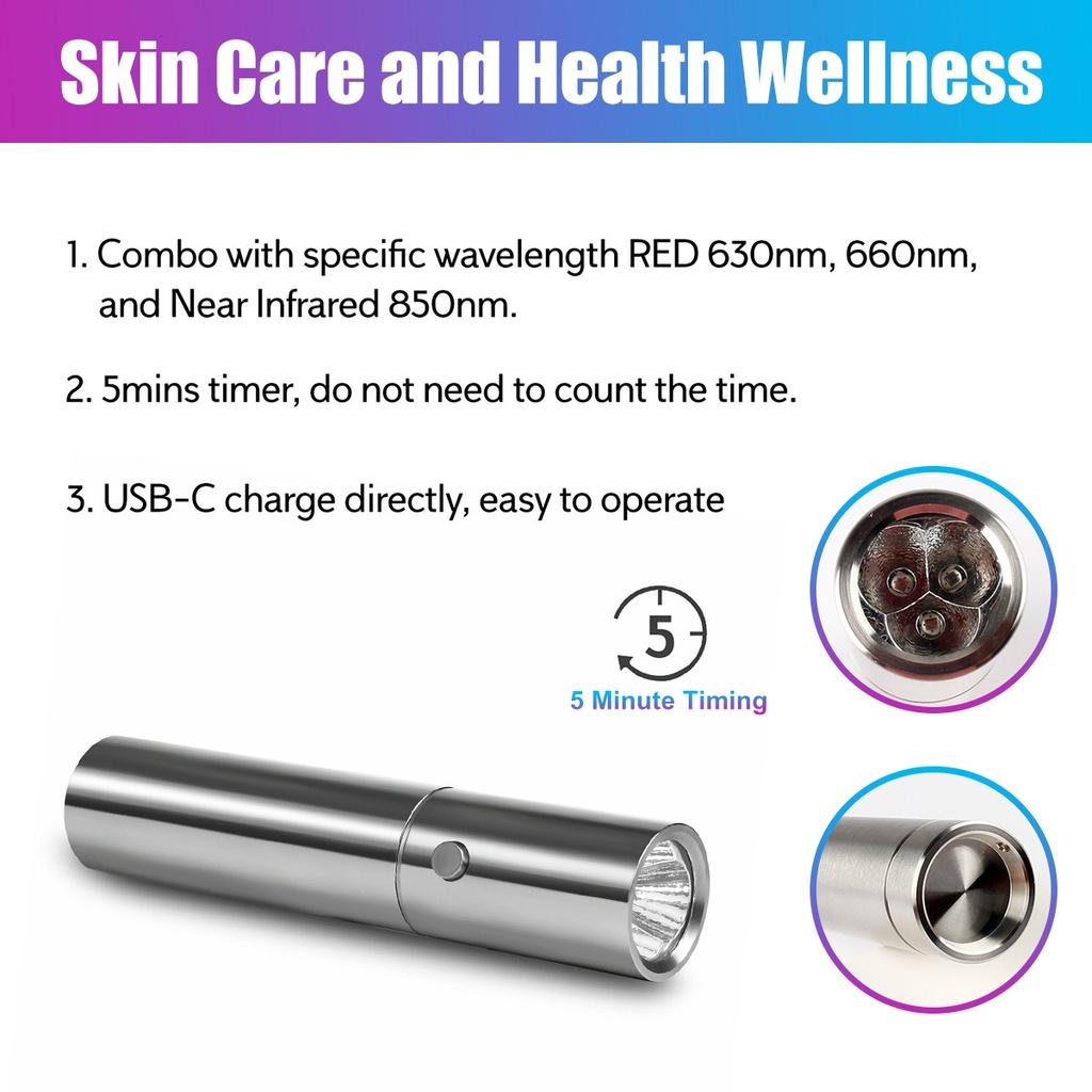 9W Infrared Soft Scar Wrinkle Removal Treatment Acne Laser Pen Portable Red Light Therapy LED Therapy Pen