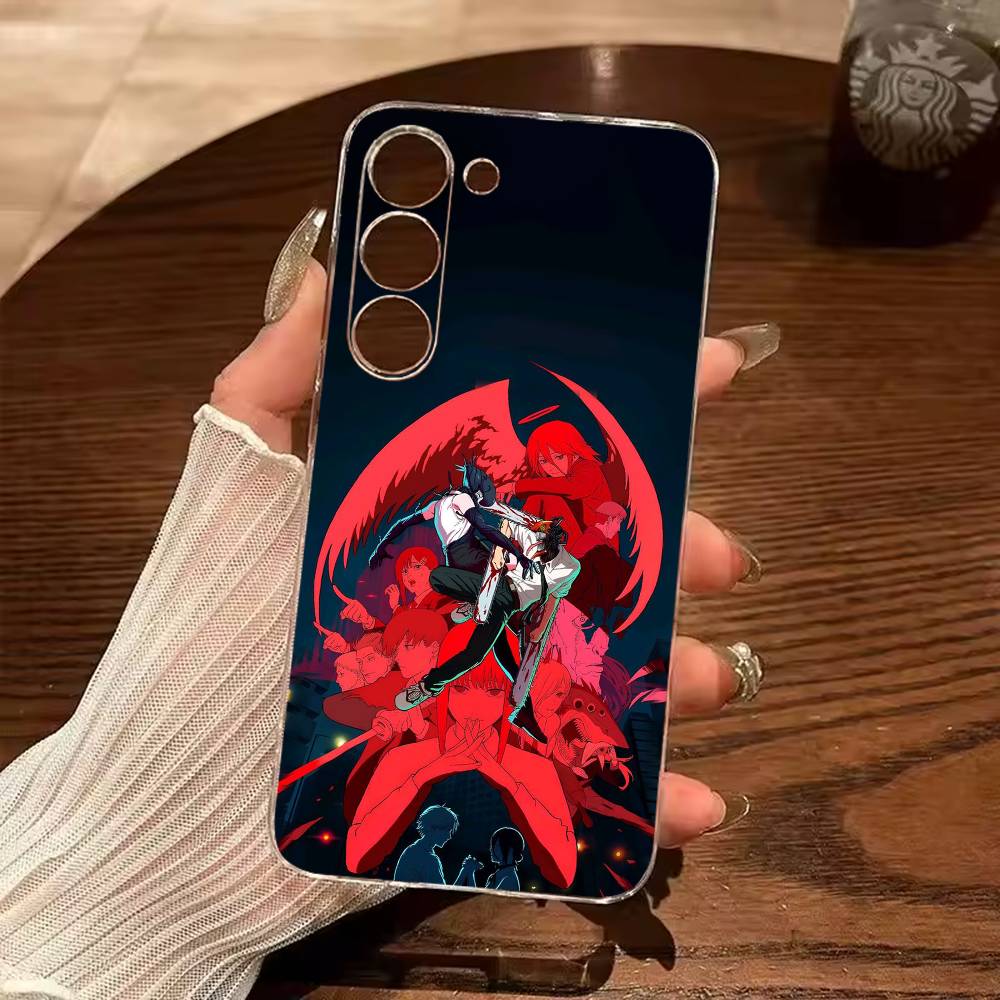 C-Chainsaw Man Reze Arc Anime Phone Case For Samsung GalaxyA13,21s,22,31,32,52,53,71,72,73 Transparent Cover Samsung a12