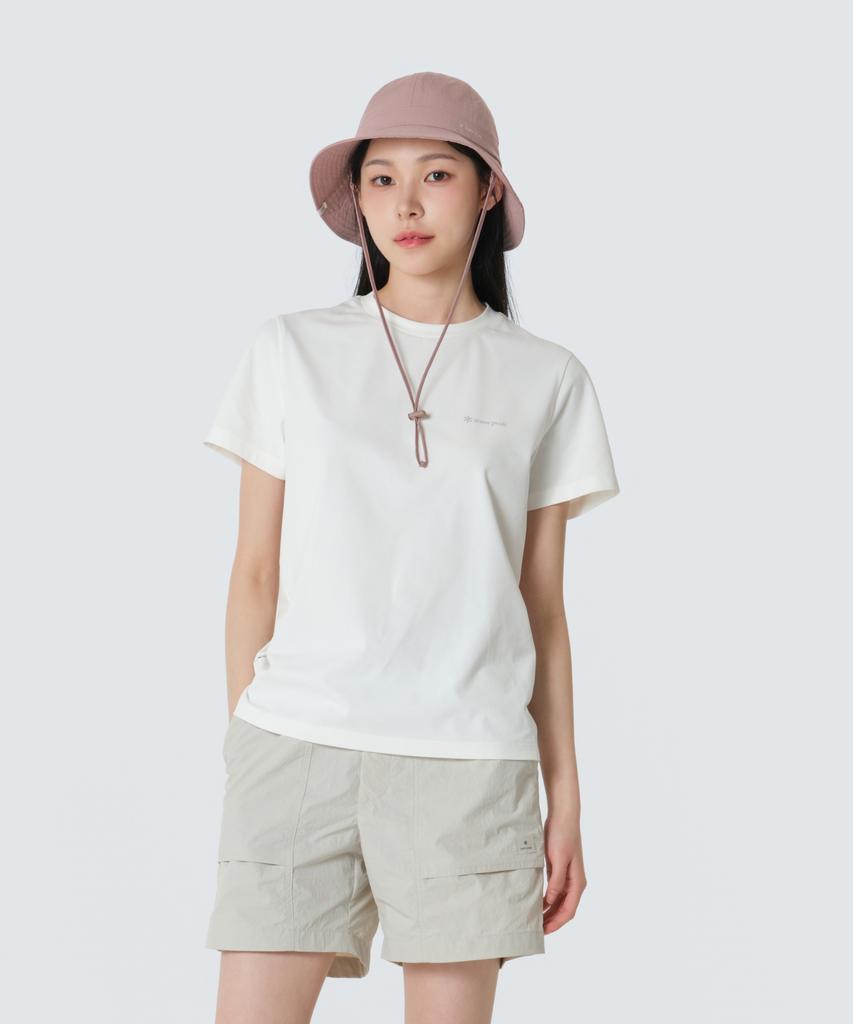 SNOWPEAK APPAREL Quick-Dry Women'S Basic Short Sleeve T-Shirt (S26Mwtts13) Off White