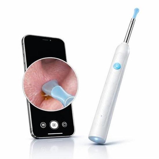 Ear cleaner camera scope earwax 1080P high definition WiFi connection compatible iOS Android silicone head LED light USB rechargeable photo shooting