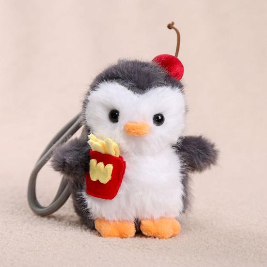 Penguin Sheep Design Plush Doll Keychain Pendant Soft Portable Mini Doll