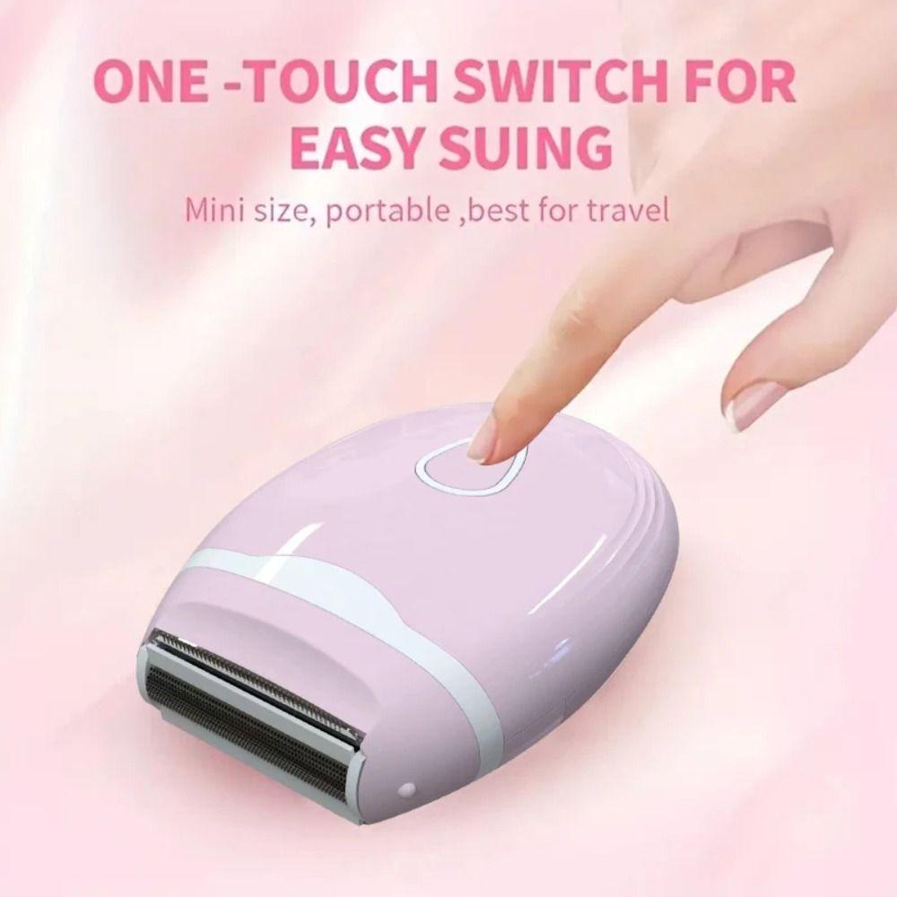 Travel-Friendly Electric Hair Shaver Waterproof Women Hair Razor Portable Hair Remover