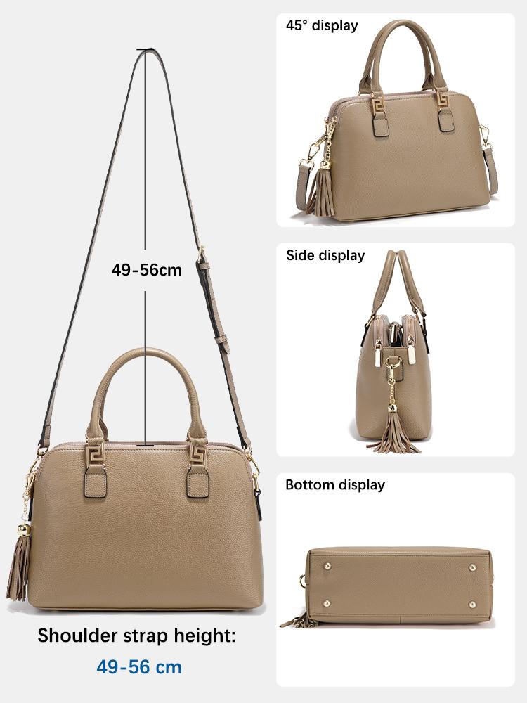 Zency 2025 Women 100% Genuine Leather Shoulder Bag Ladies Crossbody Bag