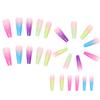 Artificial Nails Rainbow Long Ballet Nails Nail Stickers