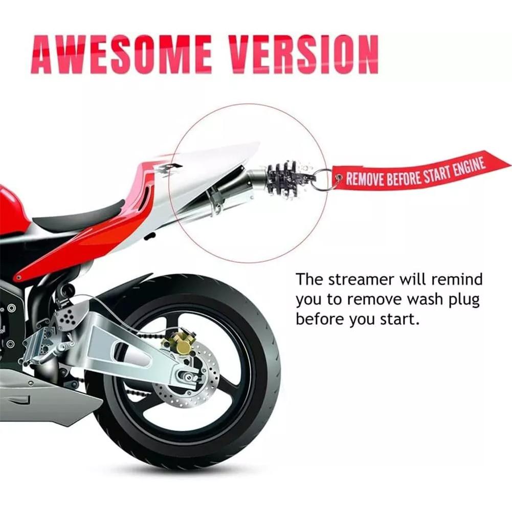 Silicone Exhaust Wash Plug for Motorcycle/Motocross - Waterproof Tailpipe Plug  Off-Road Muffler Protector,Pipe Protector