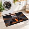 Flannel Kitchen Mat McLaren Soft Area Rug Non Slip Floor Carpet Home Decoration