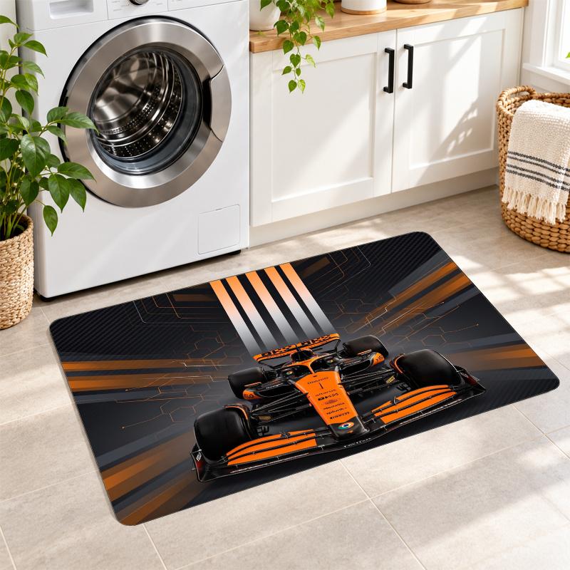 Flannel Kitchen Mat McLaren Soft Area Rug Non Slip Floor Carpet Home Decoration