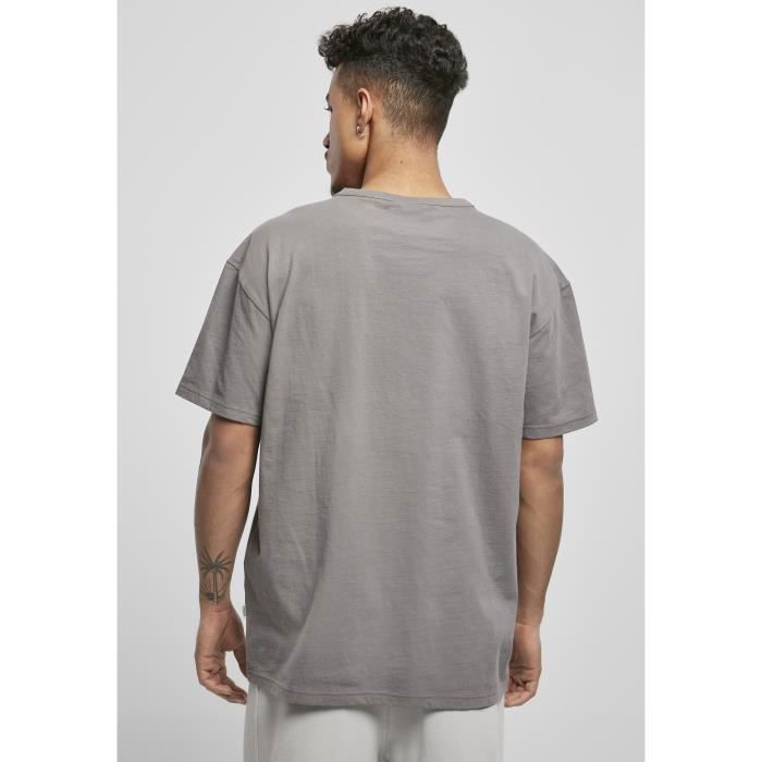 T-shirt - Urban Classics - Basic - Coton biologique - Gris foncé - XXL