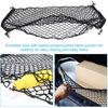 Voodonala 40 X 18 Inches Universal Mesh Envelope Trunk Cargo Storage Organizer Net Elastic Mesh Net Pickup Truck Bed Divider Compatible For Cars,