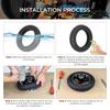 Balck Ulip 8 1/2*2(50/75-6.1) Off-road Solid Tire for Xiaomi Scooters