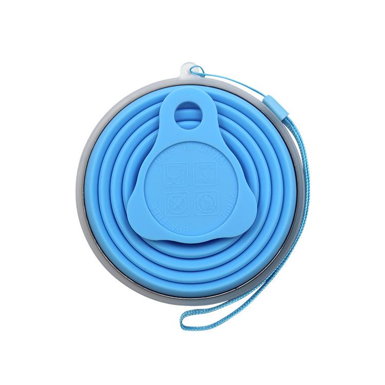 Folding Cup 300ml Water Cup Travel Silicone Retractable Color Portable Outdoor Coffee Hand Cup