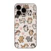 Pixel Style Cat and Paw Print Phone Case for iPhone 17 16 15 14 13 12 11 16E Series Pro Max Plus Double Layer Protection