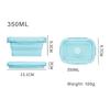 Portable Silicone Folding Lunchbox Easy To Carry Lightweight Fruit Box Suitable for Camping Organization