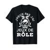 Je Peux Pas Jai Roleplay Jdr D20 Role Play T Shirt Black Vintage Breathable Top For Everyday Wear Versatile Unisex