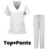Women's Short Sleeve Casual Workwear Washable Surgical Gown