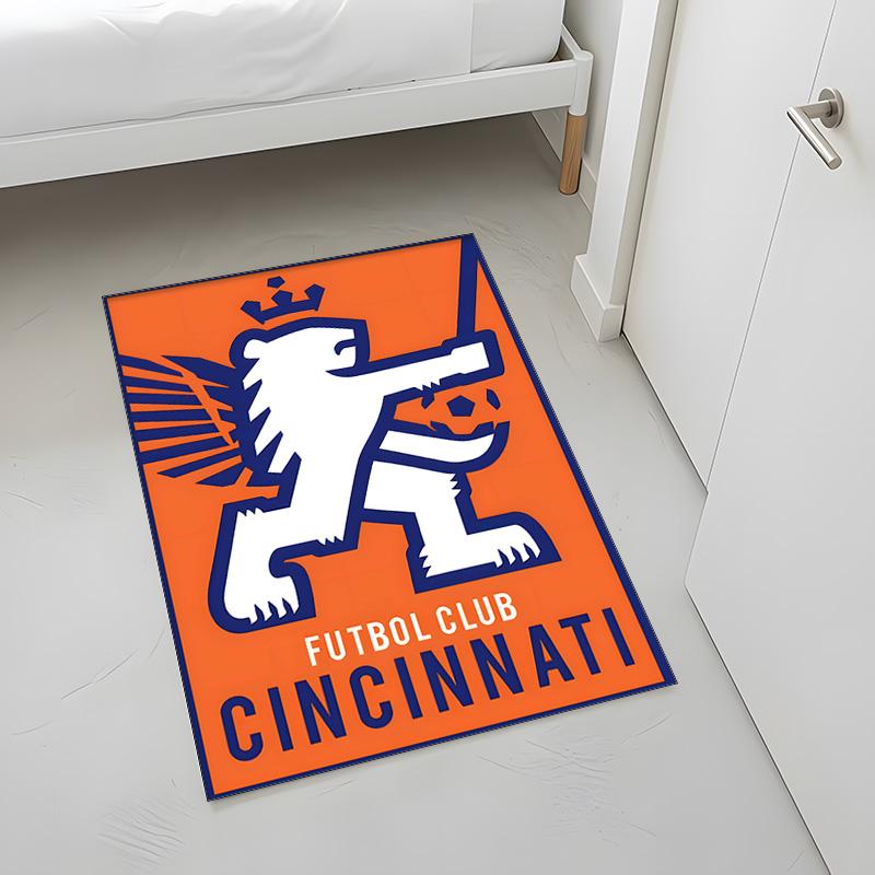 FC Cincinnati (1) Rug Suitable For Living Rooms Bedrooms Computer Rooms Dining Areas And Placement Under Tables And Chairs Also An Ideal Choice For Of