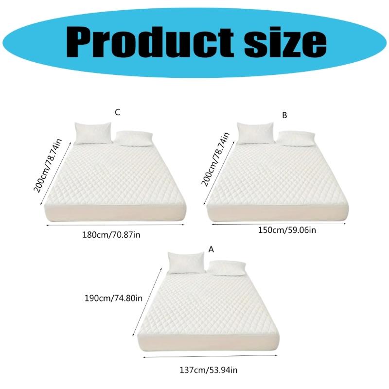 Premium Waterproofs Mattress Protector Hypoallergenics Mattress Cover with Breathable Quilted Design Deep Fitted Sheet