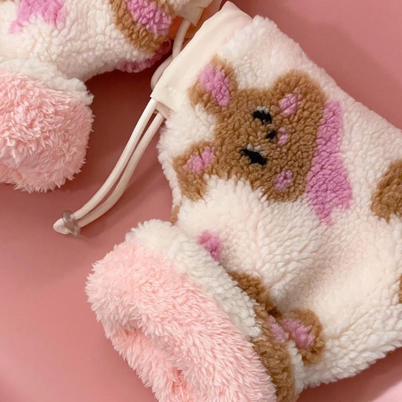 1 Pair Cartoon Scooter Mittens Children's Balance Car Gloves Warm and Soft Hand Gloves for Outdoor Sports Activities
