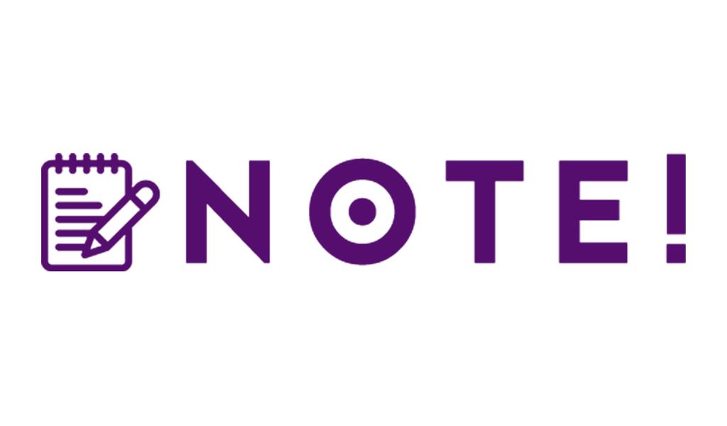 Printtoo Note Self Inking Rubber Stamp Pre-Inked Office Stamp- Home Office Business Stationery, Black- 42 x 9