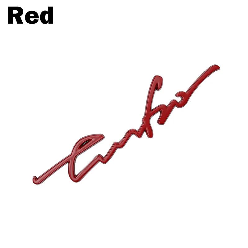 1 шт. Рукописный TURBO Supercharge Авто Хромированный Металл Модификация Стайлинг Автомобиля Эмблема Значок Внешний 3D Наклейка для Impreza красный