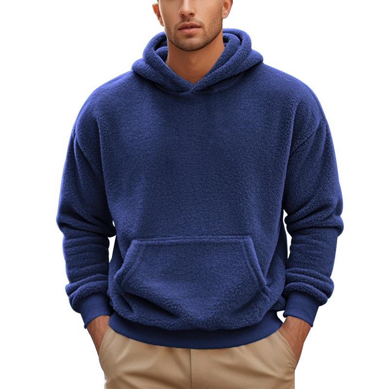 Men's Trendy Winter Casual Fleece Hooded Sweatshirt
