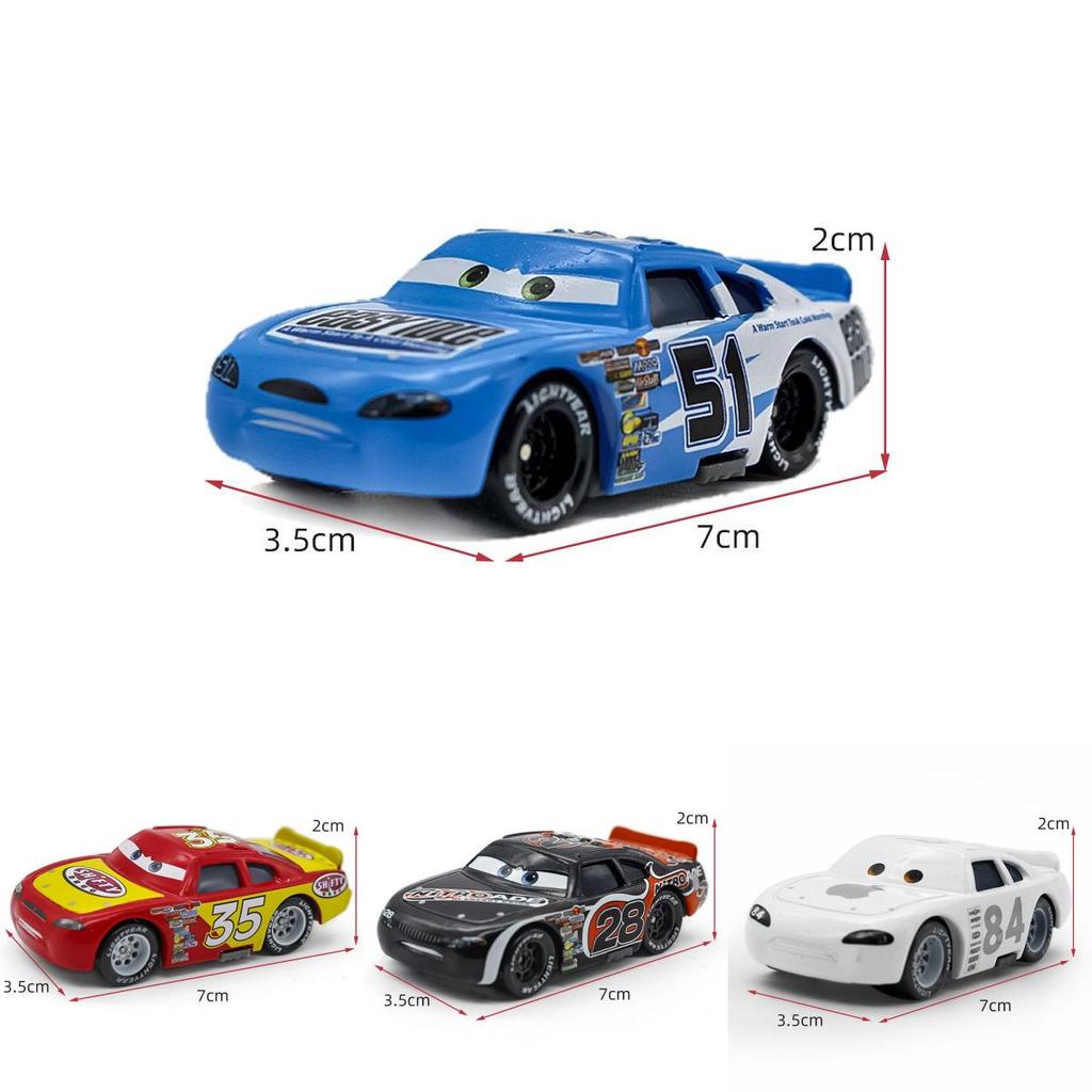 Durable Cars Lightning Mcqueen Alloy Toy Model Sheriff And Cabrera For Kids