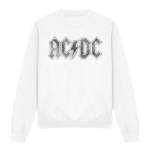 AC/DC Unisex Adult Paisley Logo Sweatshirt