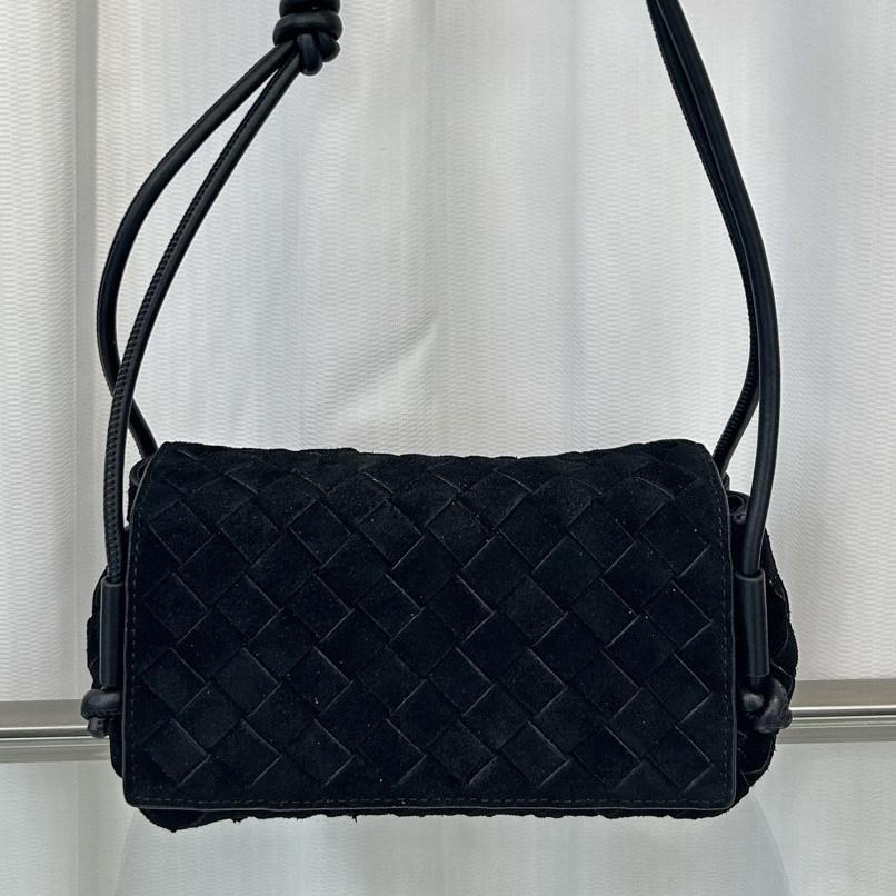 New Leather Cowhide Suede Woven Small Square Bag Tote Bag Pillow Bag Single Shoulder Crossbody Handbag Women's Bag
