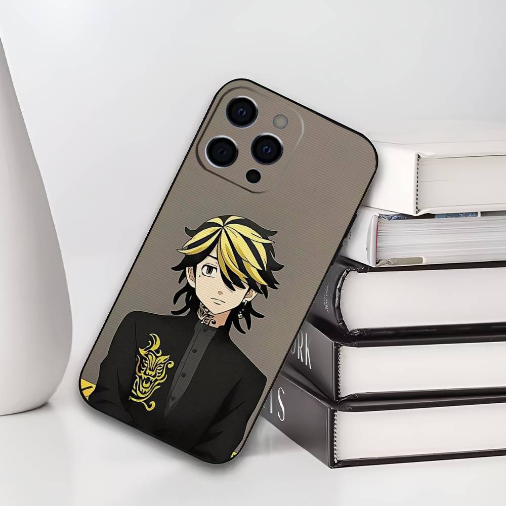 

Kazutora Hanemiya T-Tokyo R-Revengers Phone Case For IPhone 17,16,15,14,13,12,11,Plus,Pro,Max,Plus,XS,soft case Black silicone iPhone12PRO