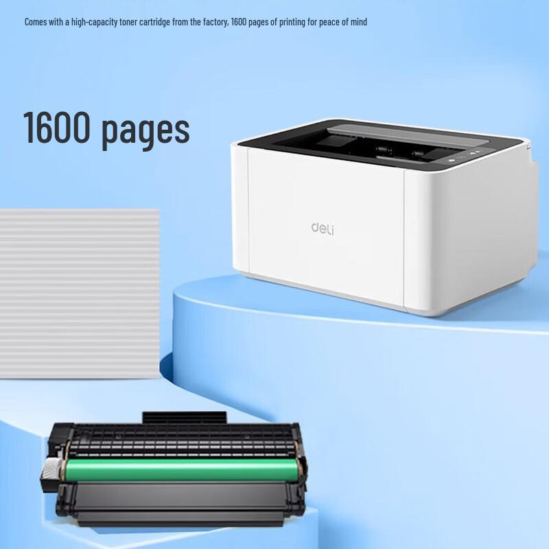 Deli Black and White Laser All-in-One Printer CN plug (adapter included)