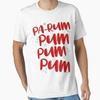 Pa Rum Pum Essential T Shirt Vintage Breathable Graphic Unisex Streetwear Slightly Comfortable Designer Clothes Fashion