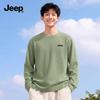 JEEP Men's Waffle Texture Long Sleeve T-Shirt