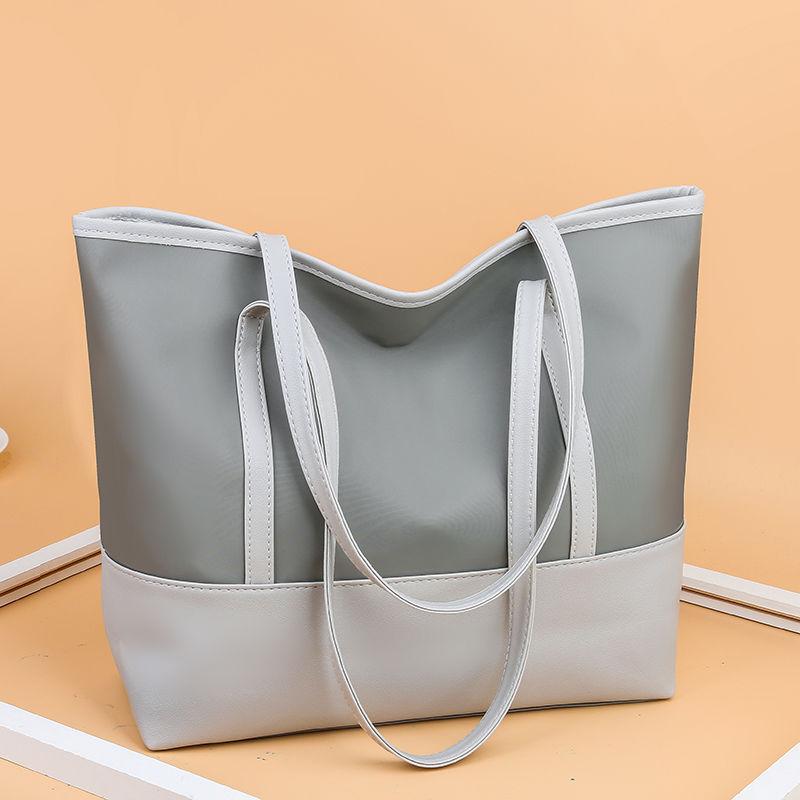 Women's Large Capacity Bag Nylon Canvas Bag Simple Waterproof Oxford Cloth Handbag Casual Single Shoulder Bag