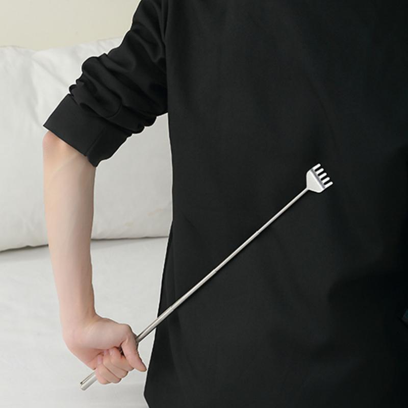 Pen Style Stainless Steel Telescopic Scratching Device, Five Section Telescopic Scratching Tool, Multi-Purpose Scratching Tool.