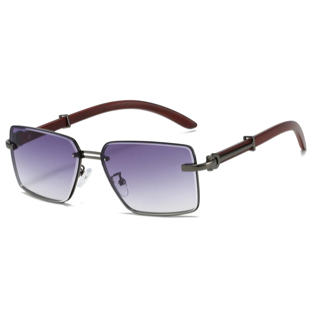 Fashion Square Sunglasses Men New Vintage Gradient Multi-color Sun Glasses Ins Trendy Retro Brand Design Casual Shades