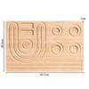 Solid Wood Necklace & Bracelet Display Tray - DIY Design, Beading, Handmade Template Holder