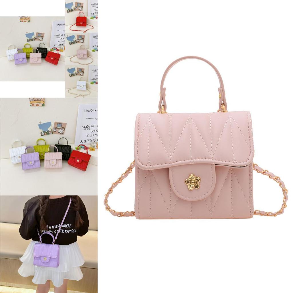 Stylish Toddler Girls Mini Shoulder Bag In Vibrant Colors With Chain Strap