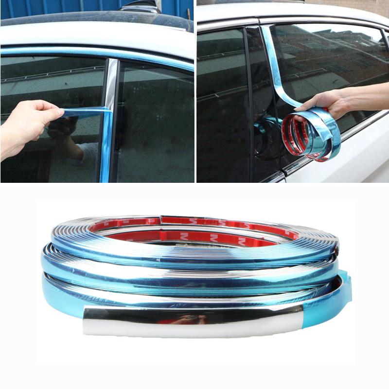 3M Exterieur Auto Chroom Auto Zelfklevende Strip Trim Tape Molding Styling Decoratie Auto Bumper Strip Beschermer Sticker