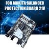 21V Battery Protection Board 7MOS Lithium Battery 18650 BMS PCB Replacement Battery Charging Protection Plate for Makita