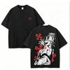 Fire Force Anime Lover Washed T-shirt Year round clothing high quality personality Clothes Plus Size Unisex New Model Couples tee