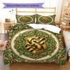 HarryPotter Pattern Bedding Quilt Set Quilt Cover Pillowcase Home Decoration Birthday Gift (1 * Duvet Cover + 2 * Pillowcase, Without Core)