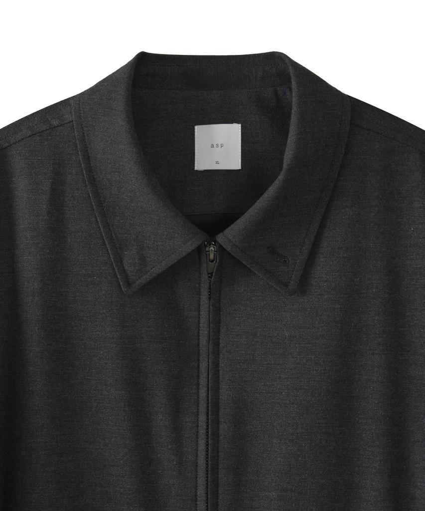 Asp Wide Wool Blouson - Charcoal