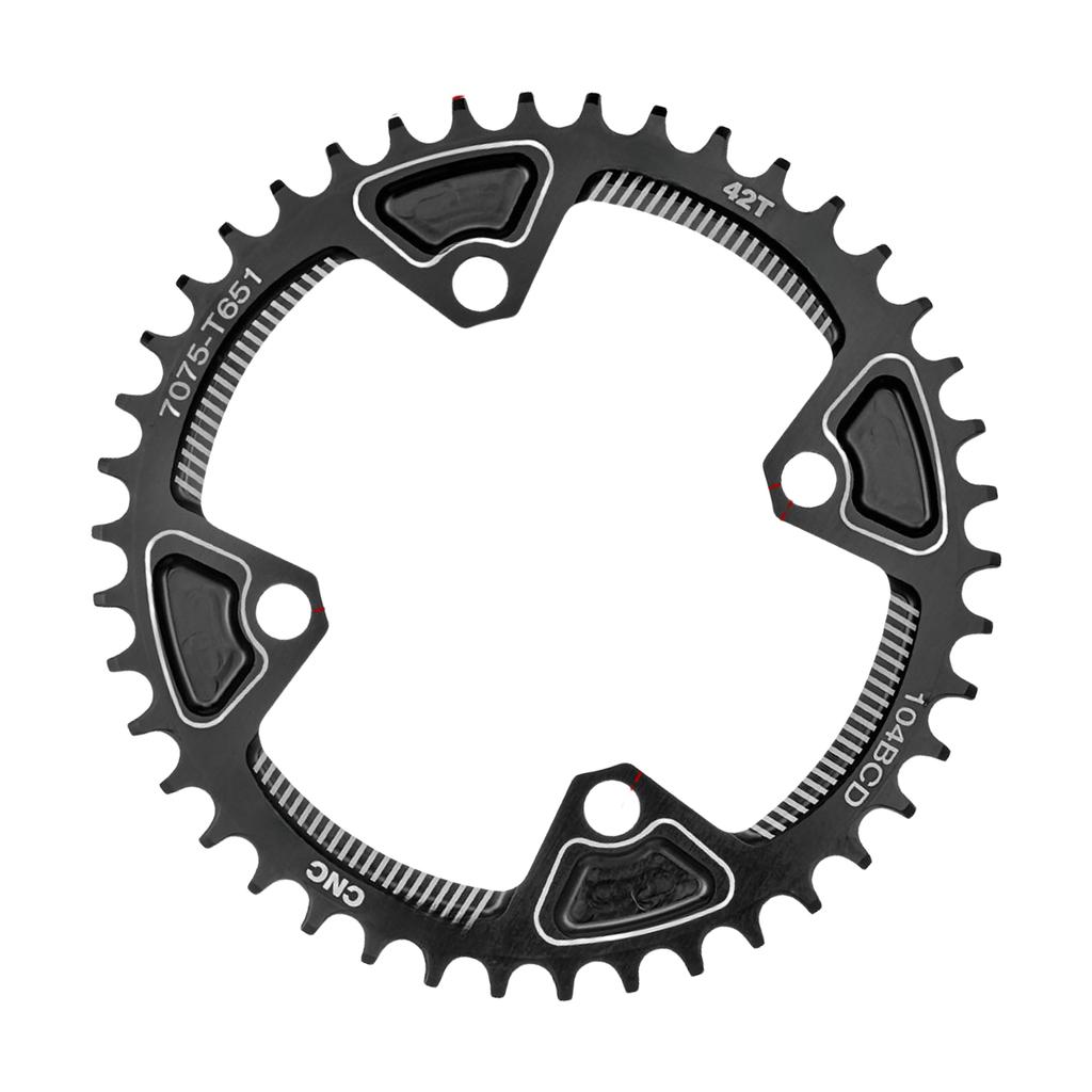 Bicycles 104BCD Crank Chainring Bicycles Crank Narrow and Wide Chainring Wheel Narrow Wide Bike Single Chainring
