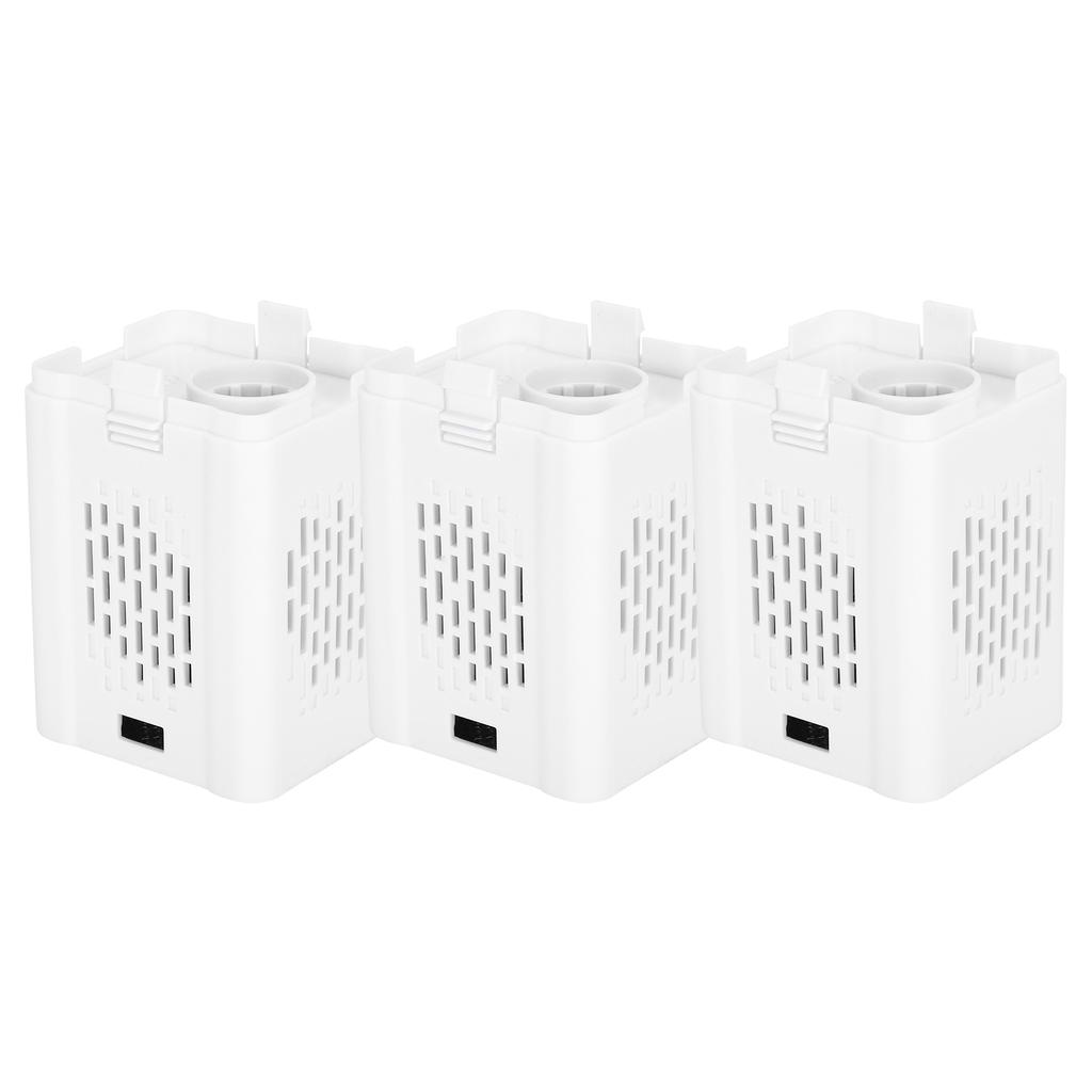 3pcs Aquarium Fish Tank Plastic N60 Filtering Barrel with Filter Cotton Core L Size